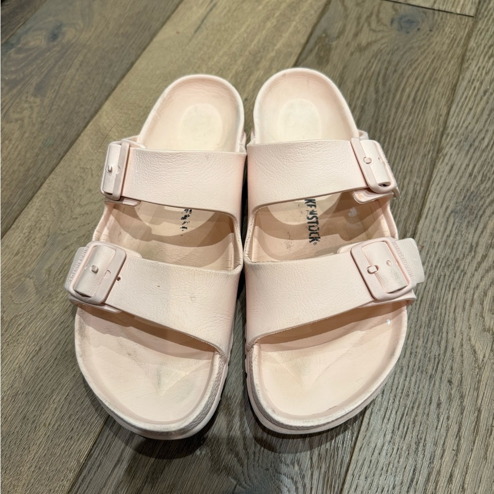 Birkenstock Pale Pink Two-Strap Sandals - Picture 2 of 7
